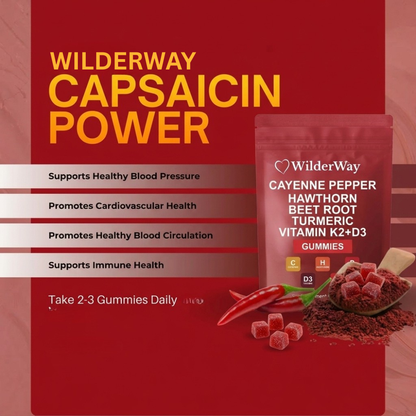 WilderWay Capsaicin Power - Cayenne Pepper Gummies